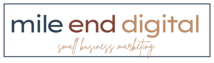 Mile end digital design logo